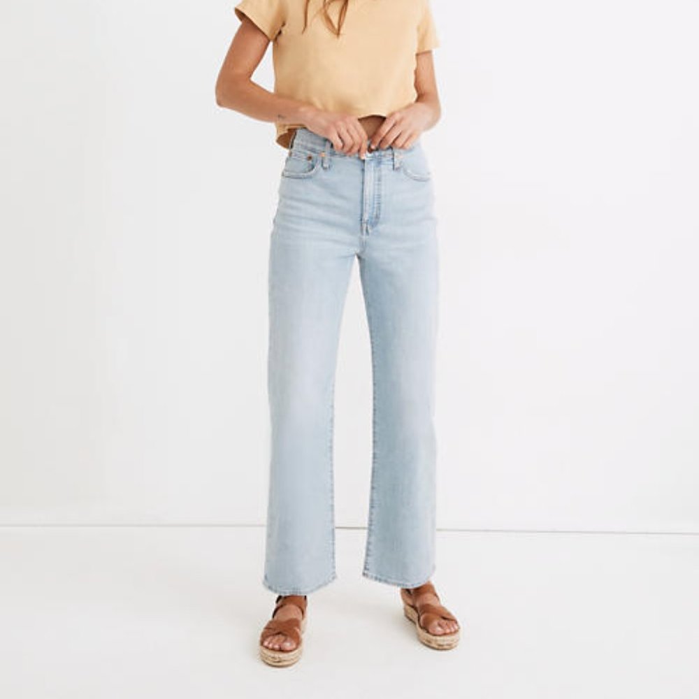Slim Wide-Leg Full-Length Jeans in Edmunds Wash